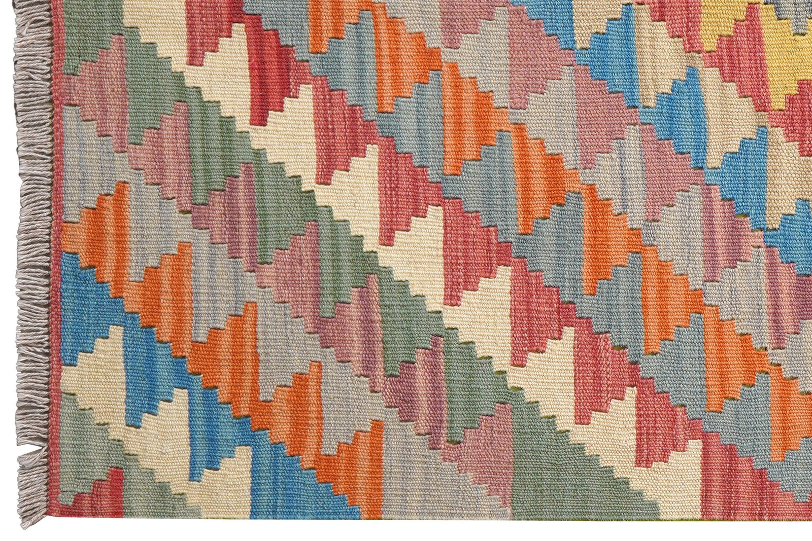 Kelim Gashgai — Handmade, 103x145 cm, Multicolor, 100% Virgin Wool | View 3