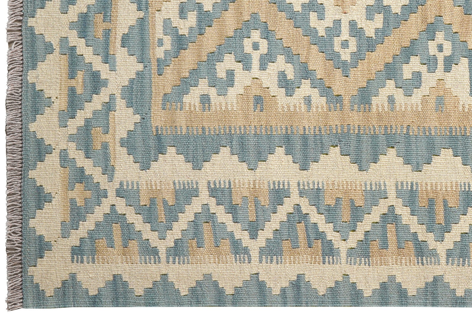 Kelim Gashgai — Handgefertigt, 166x127 cm, Beige, 100% Virgin Wool | View 4