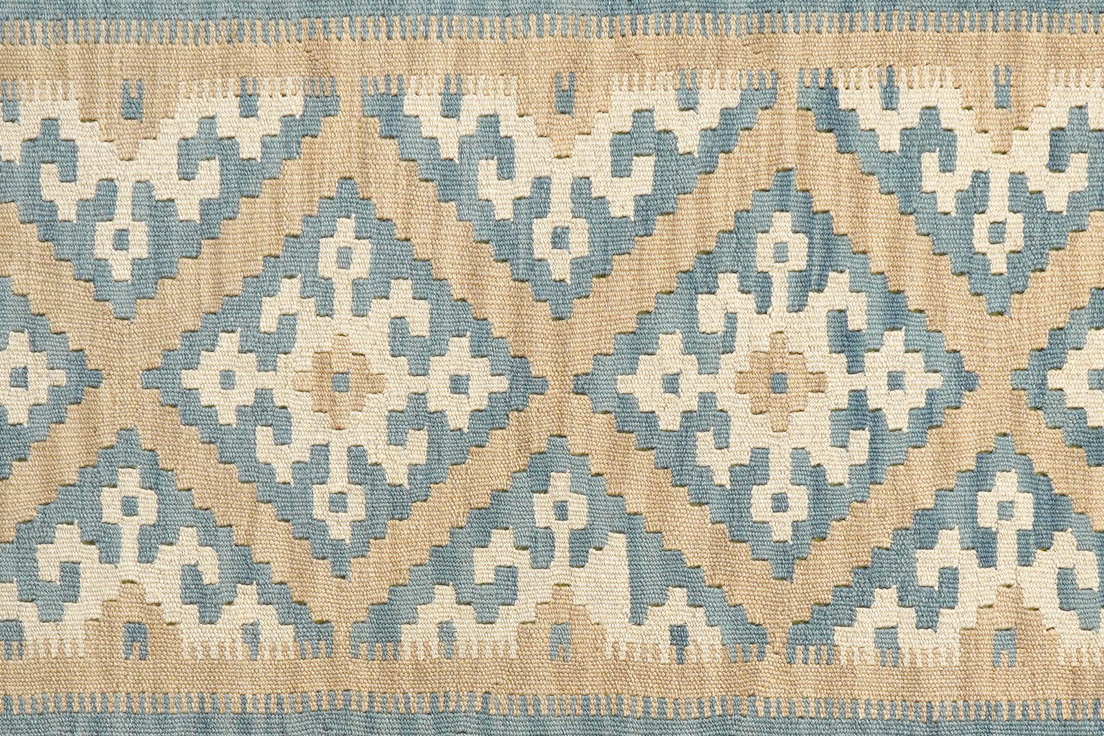 Kelim Gashgai — Handmade, 127x166 cm, Beige, 100% Virgin Wool | View 5