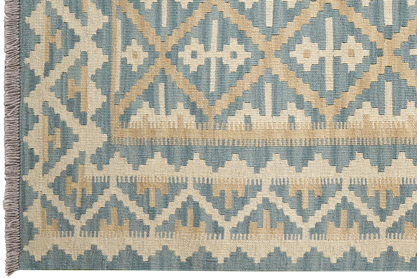 Kelim Gashgai — Handgefertigt, 179x126 cm, Beige, 100% Virgin Wool | View 4