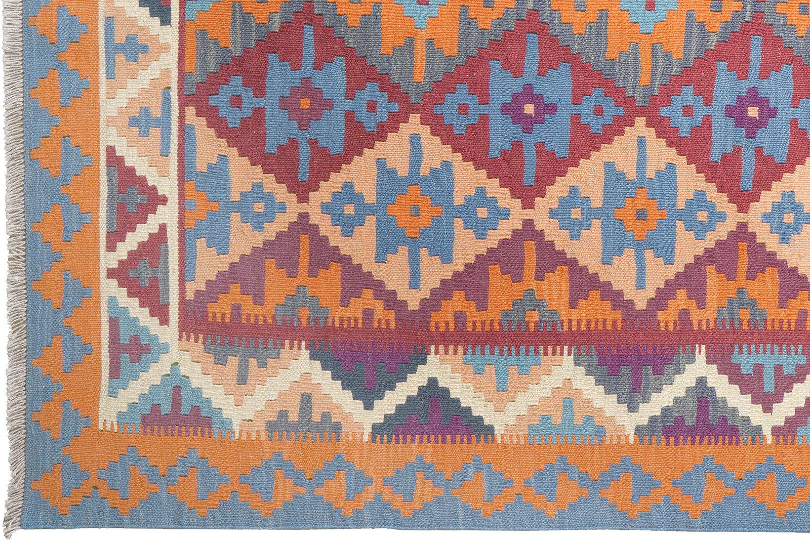 Kelim Gashgai — Handmade, 174x246 cm, Multicolor, 100% Virgin Wool | View 3