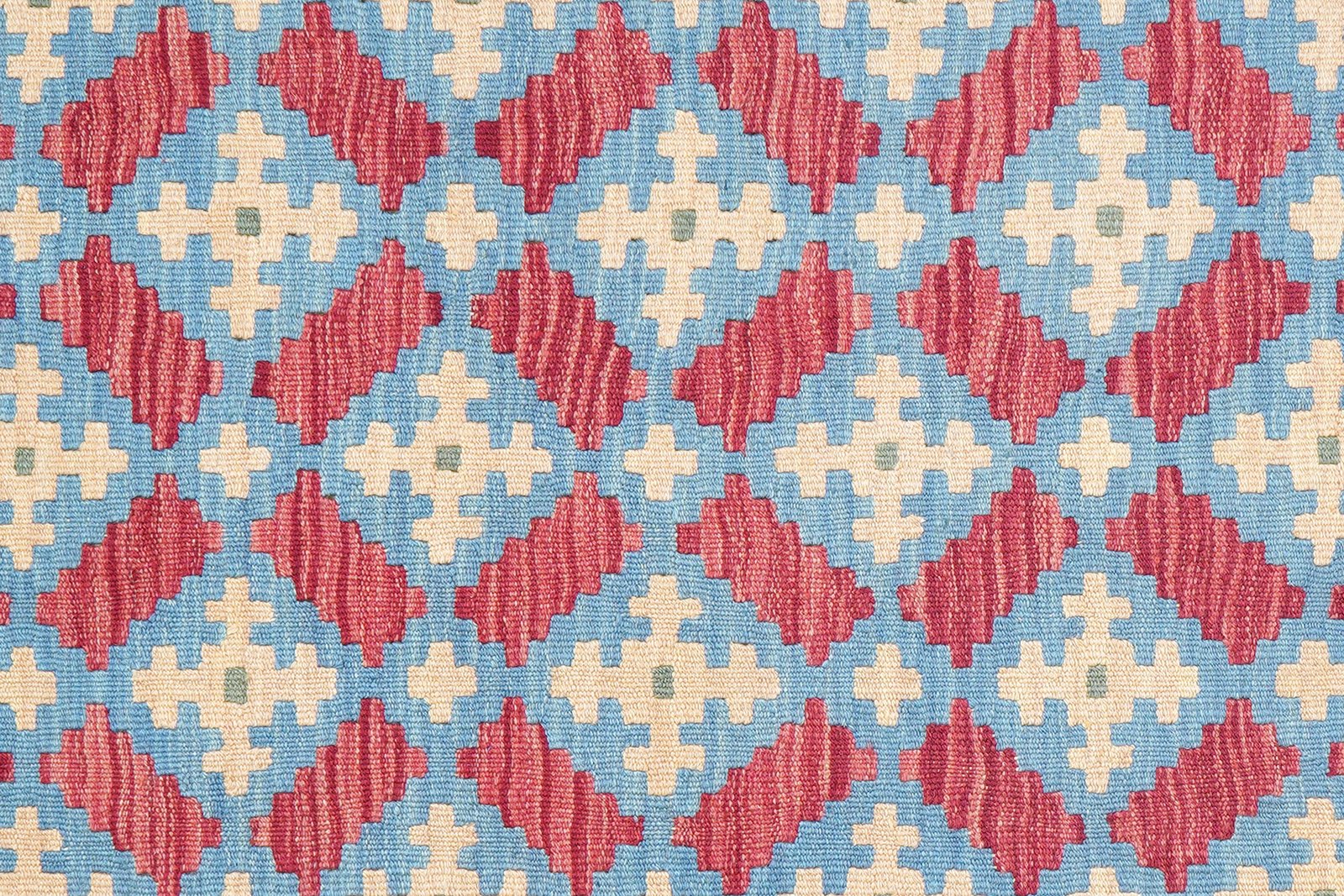Kelim Gashgai — Handmade, 128x175 cm, Blue, 100% Virgin Wool | View 5