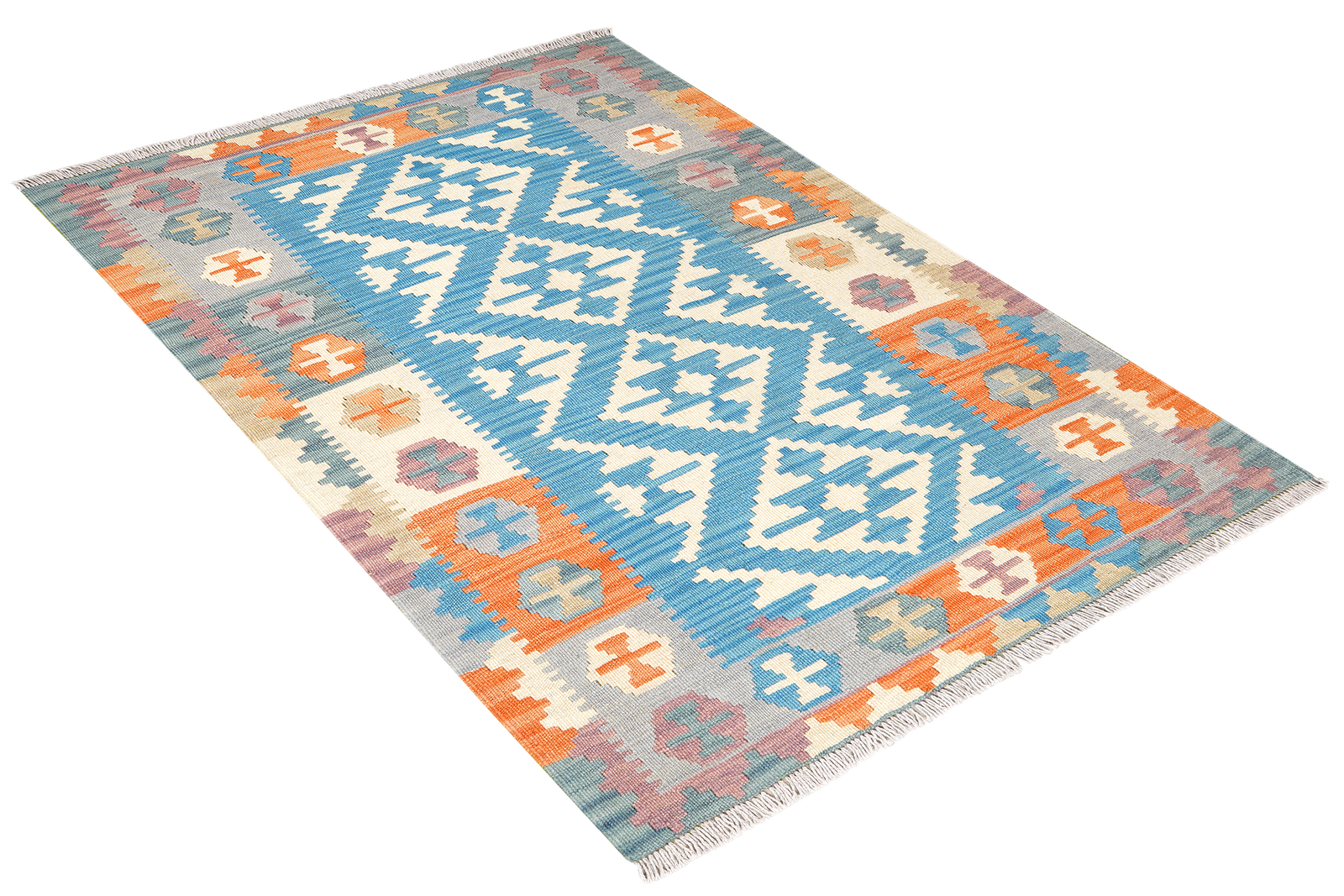 Kelim Gashgai — Handgefertigt, 148x100 cm, Bunt, 100% Virgin Wool | View 5