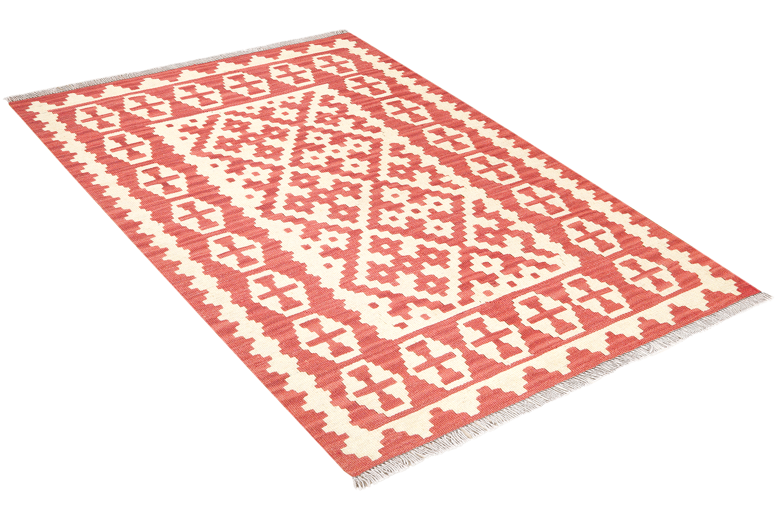 Kelim Gashgai — Handgefertigt, 150x105 cm, Beige, 100% Virgin Wool | View 5