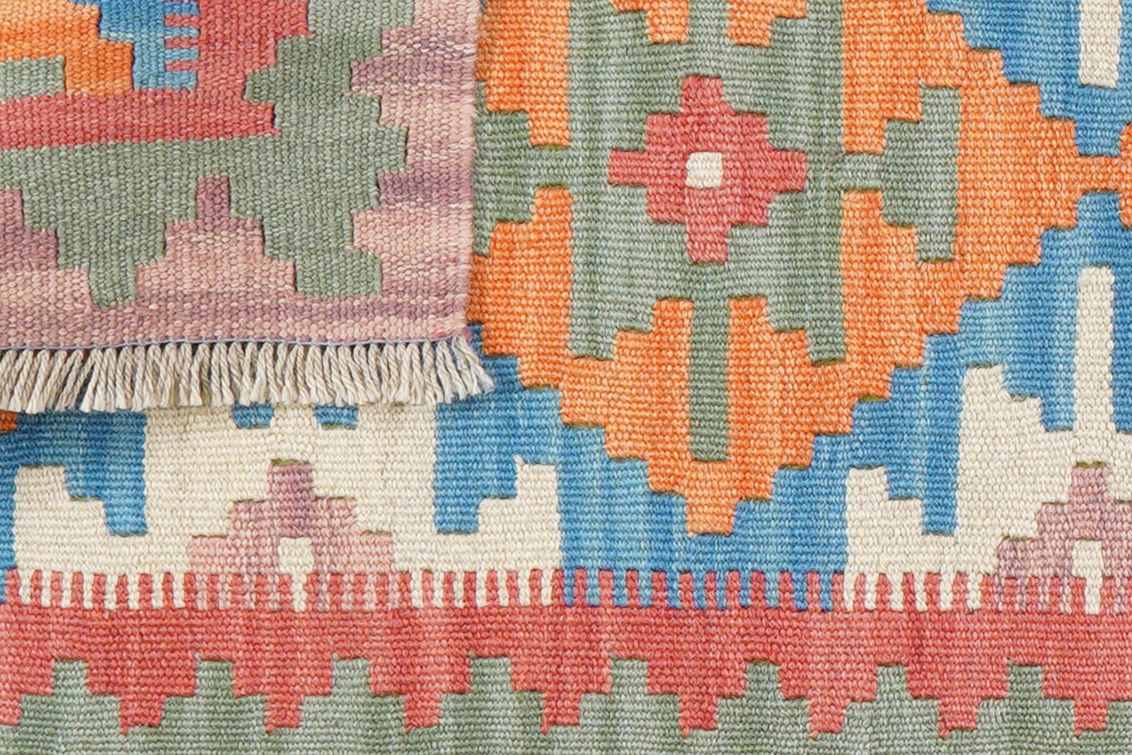 Kelim Gashgai — Handmade, 58x183 cm, Multicolor, 100% Virgin Wool | View 6
