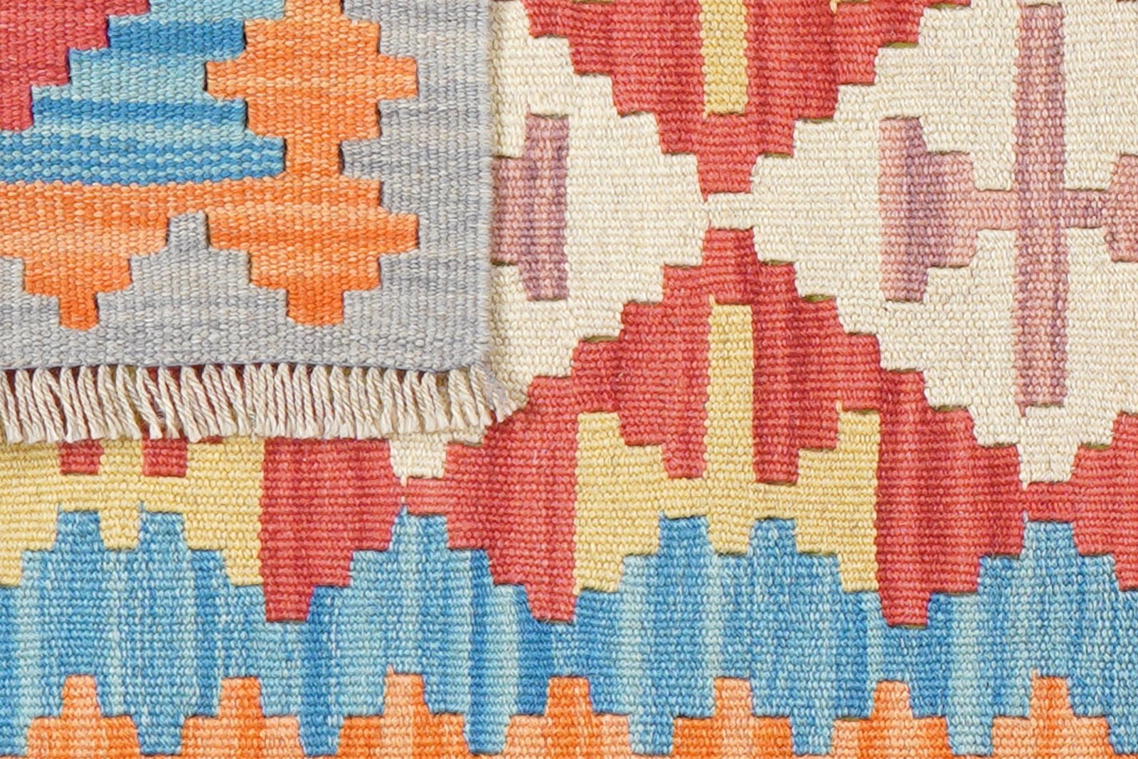 Kelim Gashgai — Handmade, 59x189 cm, Multicolor, 100% Virgin Wool | View 6