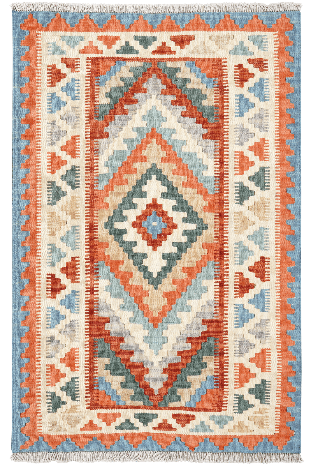 Kelim Gashgai — Handmade, 85x130 cm, Multicolor, 100% Virgin Wool | Main view