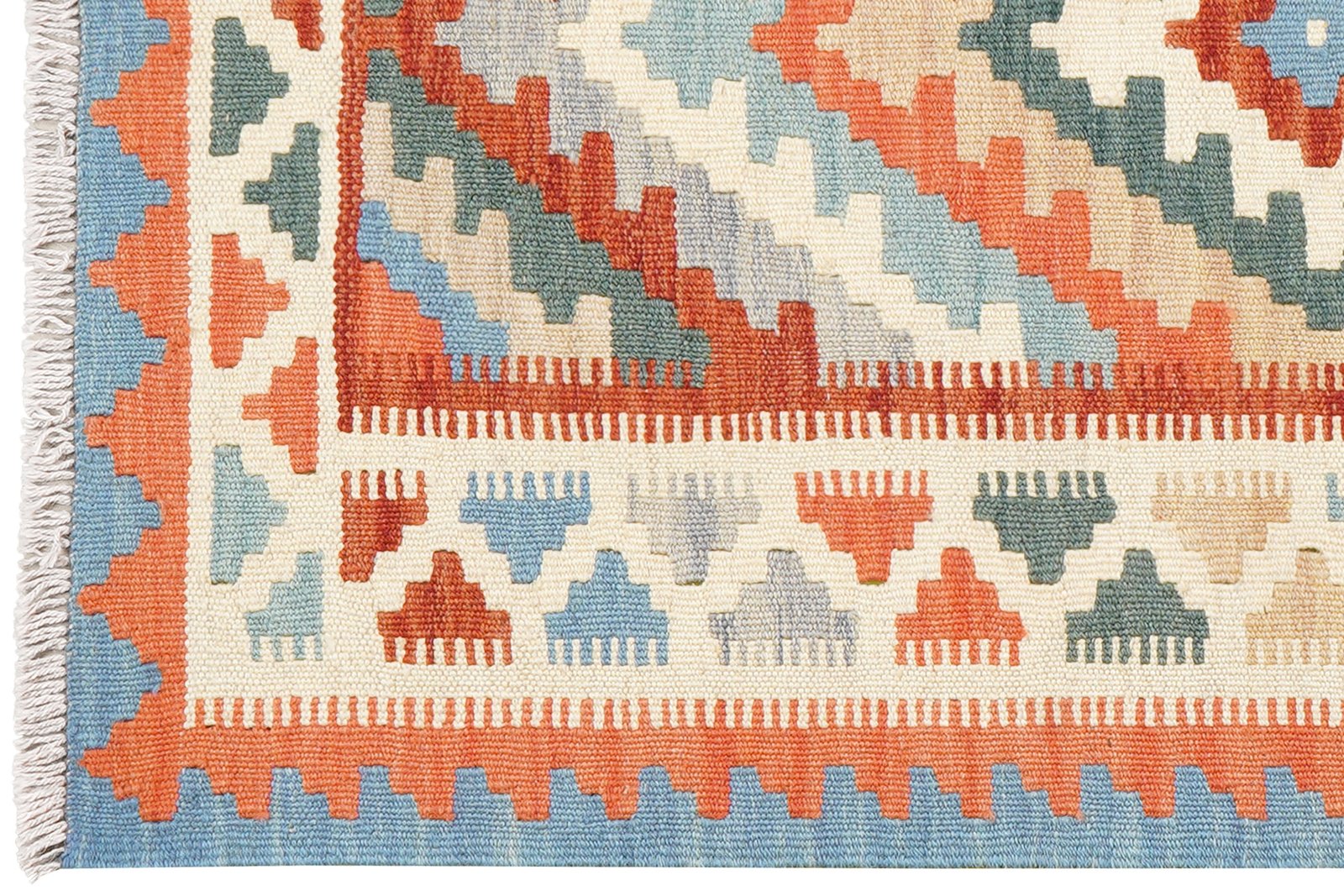 Kelim Gashgai — Handmade, 85x130 cm, Multicolor, 100% Virgin Wool | View 3