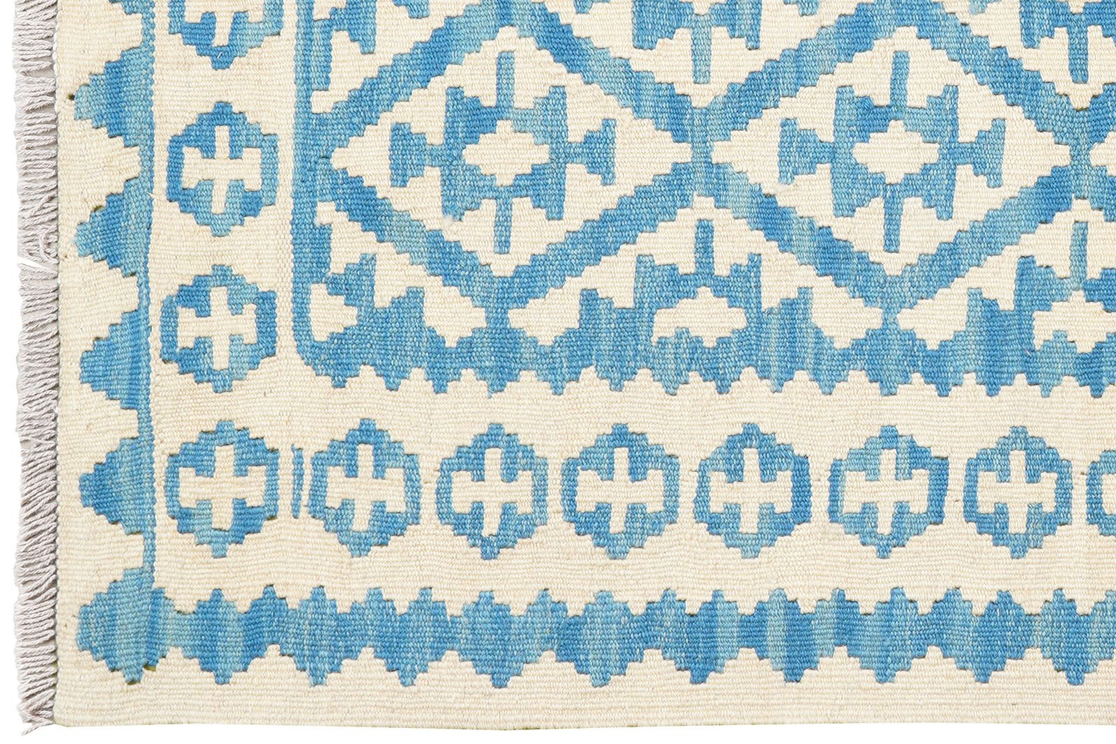 Kelim Gashgai — Handmade, 109x145 cm, Multicolor, 100% Virgin Wool | View 3