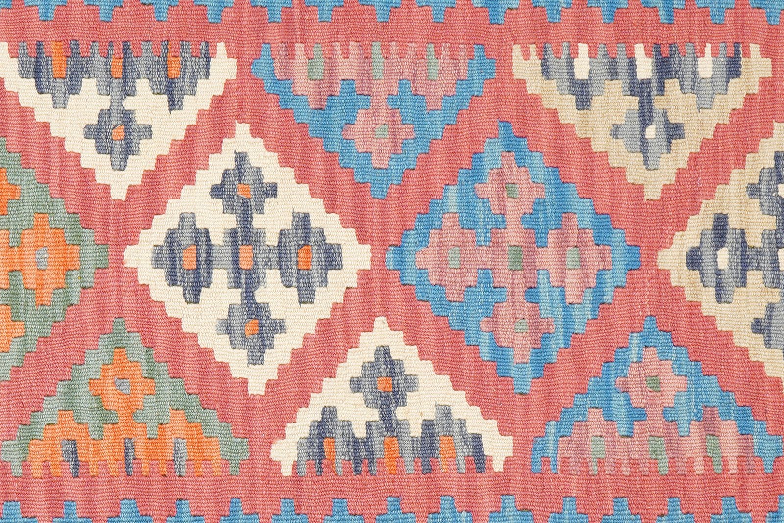 Kelim Gashgai — Handmade, 101x155 cm, Red, 100% Virgin Wool | View 5