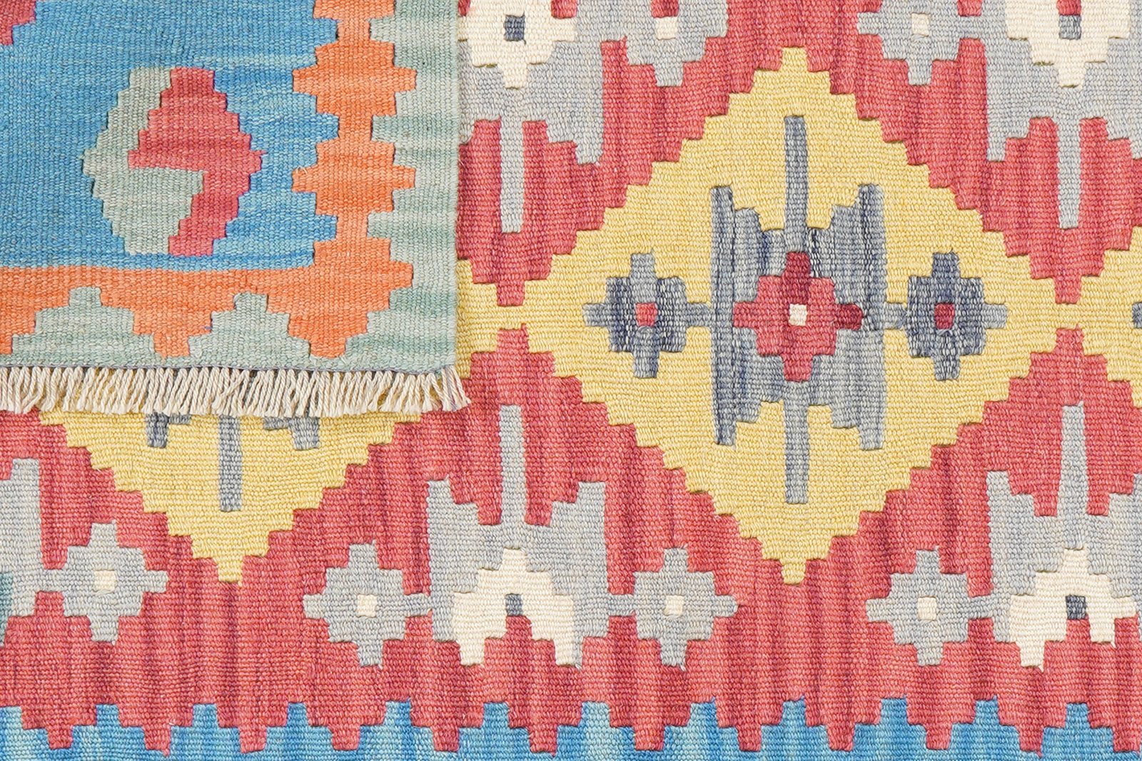 Kelim Gashgai — Handmade, 104x148 cm, Multicolor, 100% Virgin Wool | View 6