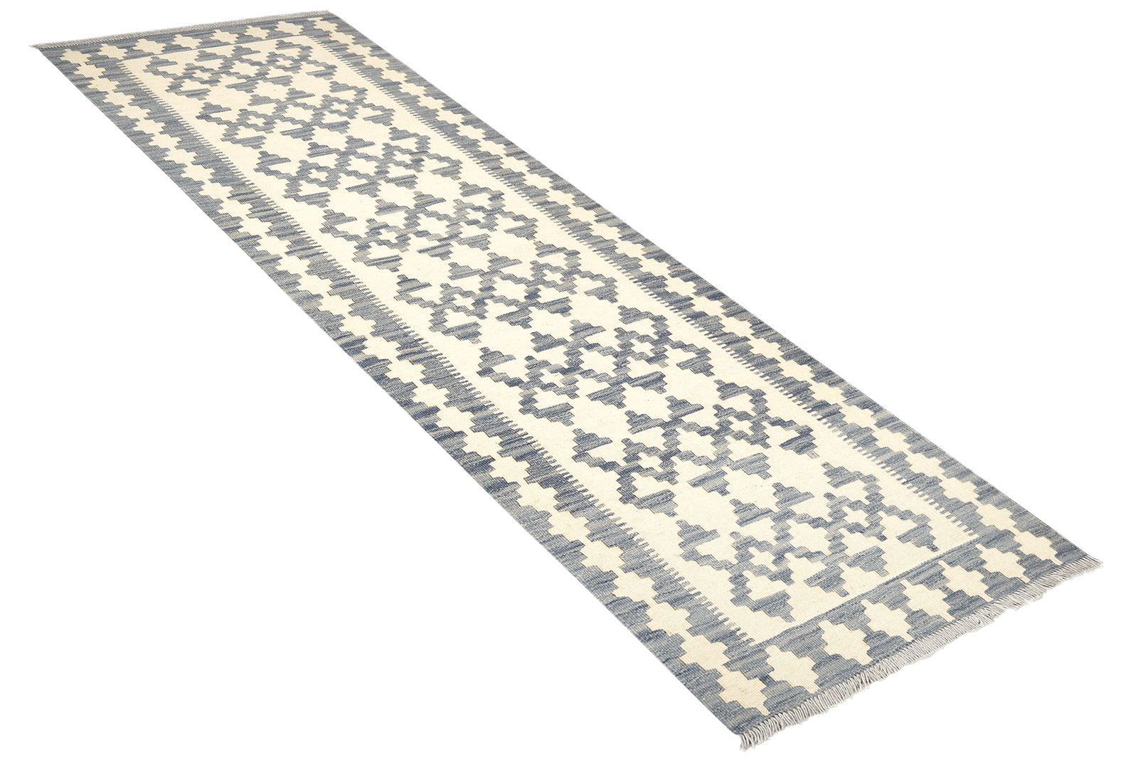 Kelim Gashgai — Handmade, 84x254 cm, Beige, 100% Virgin Wool | View 4