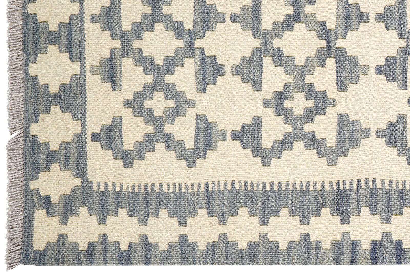 Kelim Gashgai — Handmade, 85x256 cm, Beige, 100% Virgin Wool | View 3