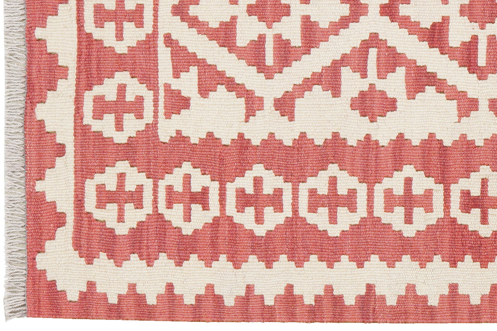 Kelim Gashgai — Handgefertigt, 124x84 cm, Beige, 100% Virgin Wool | View 4