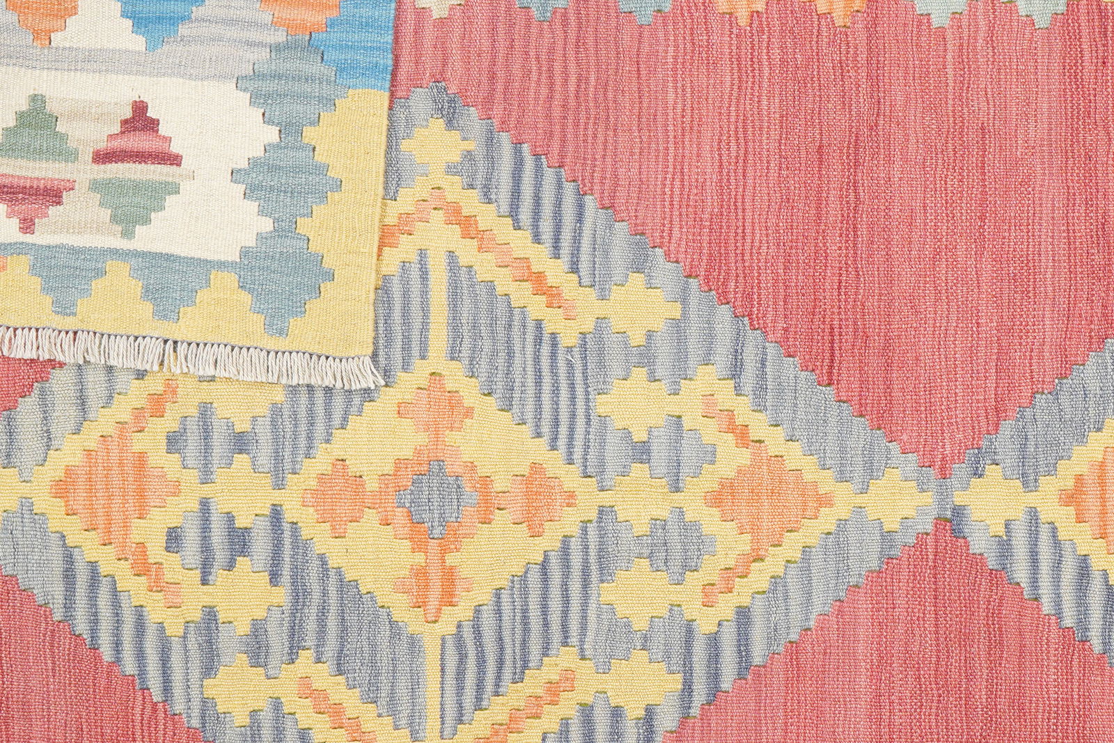 Kelim Gashgai — Handgefertigt, 242x174 cm, Bunt, 100% Virgin Wool | View 7