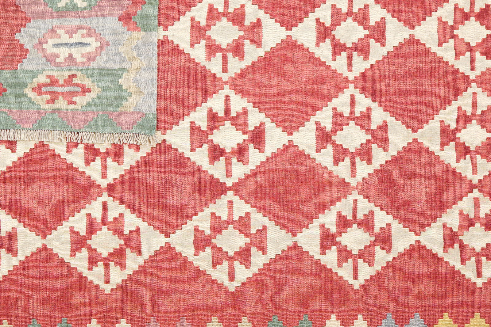 Kelim Gashgai — Handgefertigt, 238x180 cm, Bunt, 100% Virgin Wool | View 7