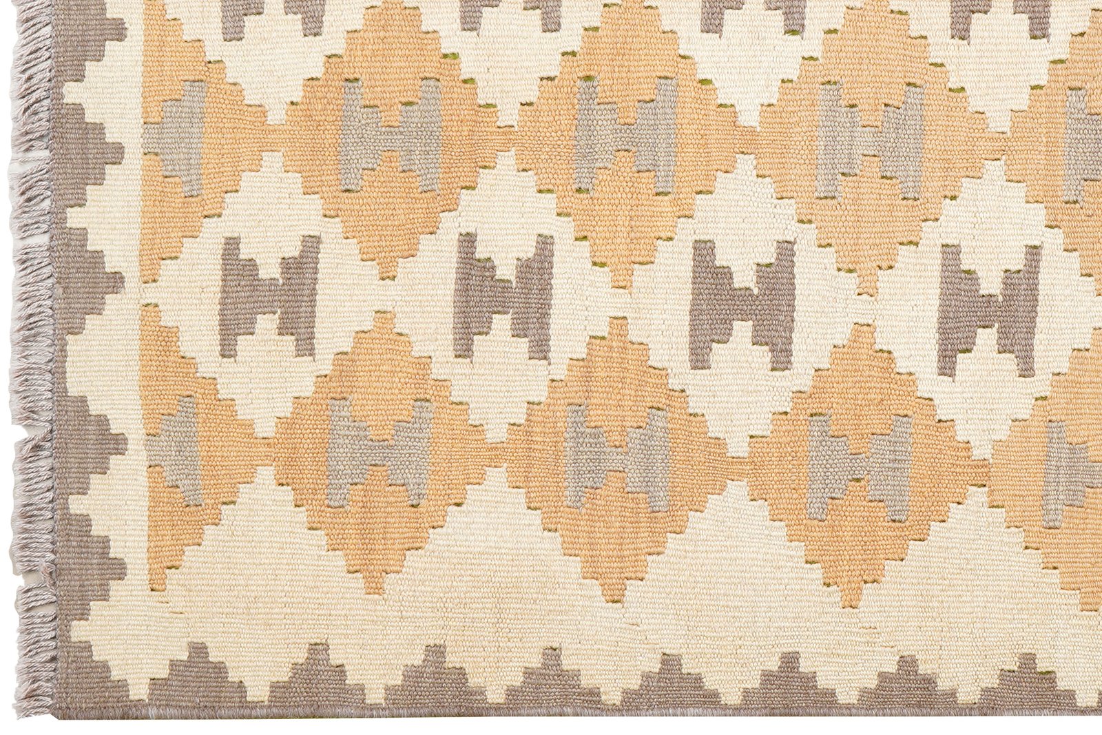 Kelim Gashgai — Handmade, 117x175 cm, Beige, 100% Virgin Wool | View 3