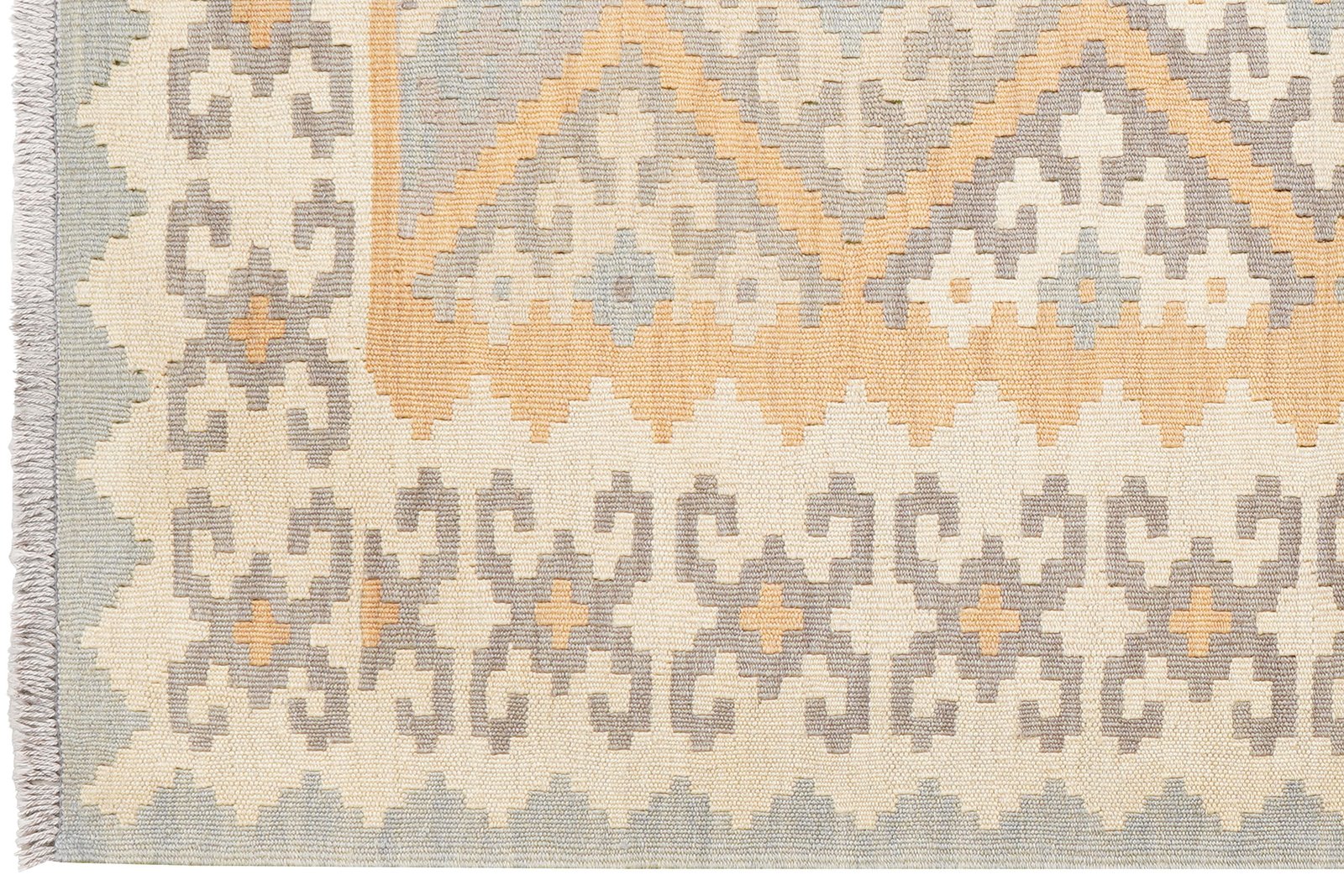 Kelim Gashgai — Handmade, 118x178 cm, Yellow, 100% Virgin Wool | View 3
