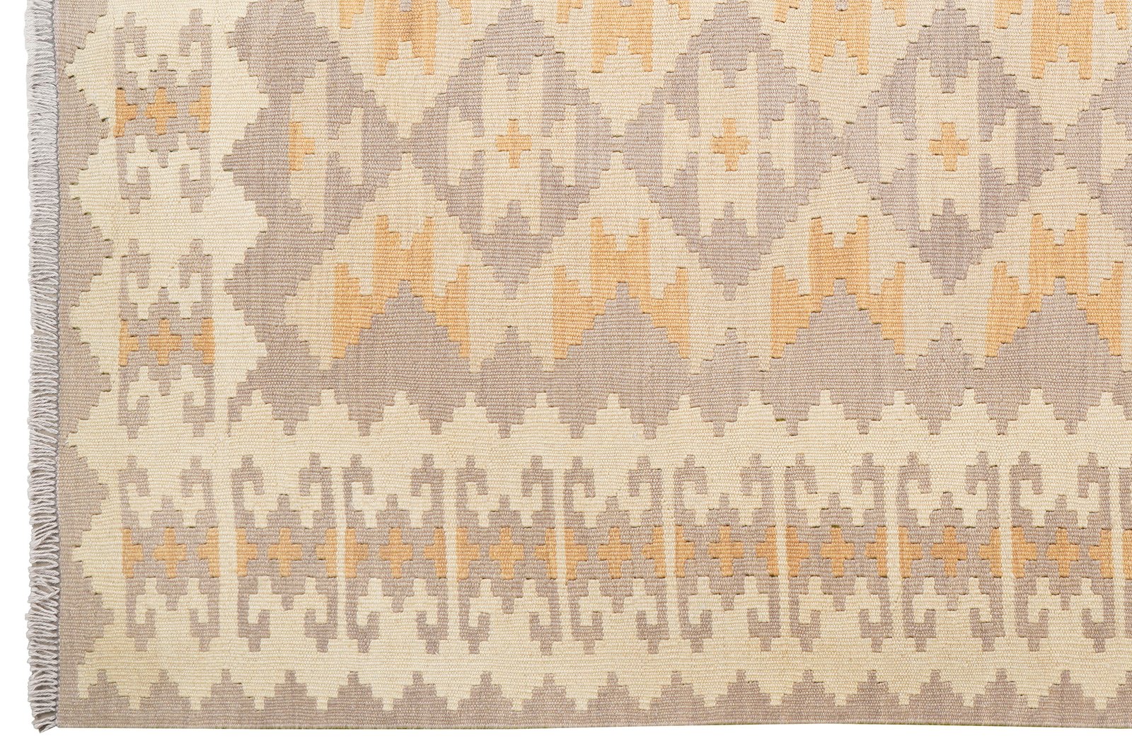 Kelim Gashgai — Handmade, 171x230 cm, Grey, 100% Virgin Wool | View 3