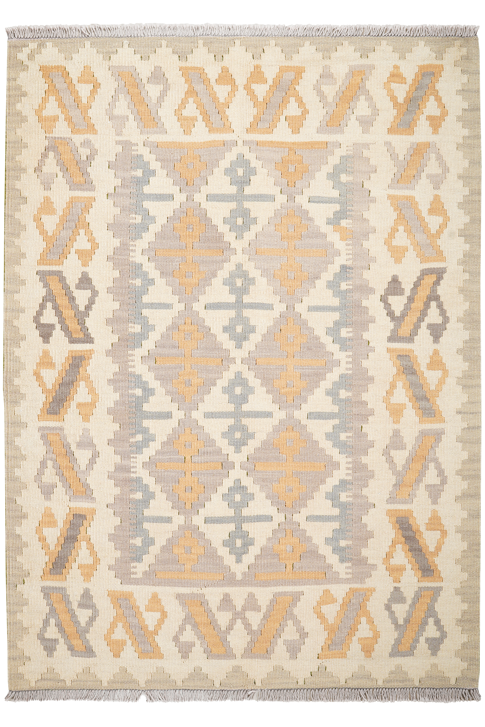 Ke.Gashgai T — Handgefertigt, 175x125 cm, Bunt, 100% Virgin Wool | Main view