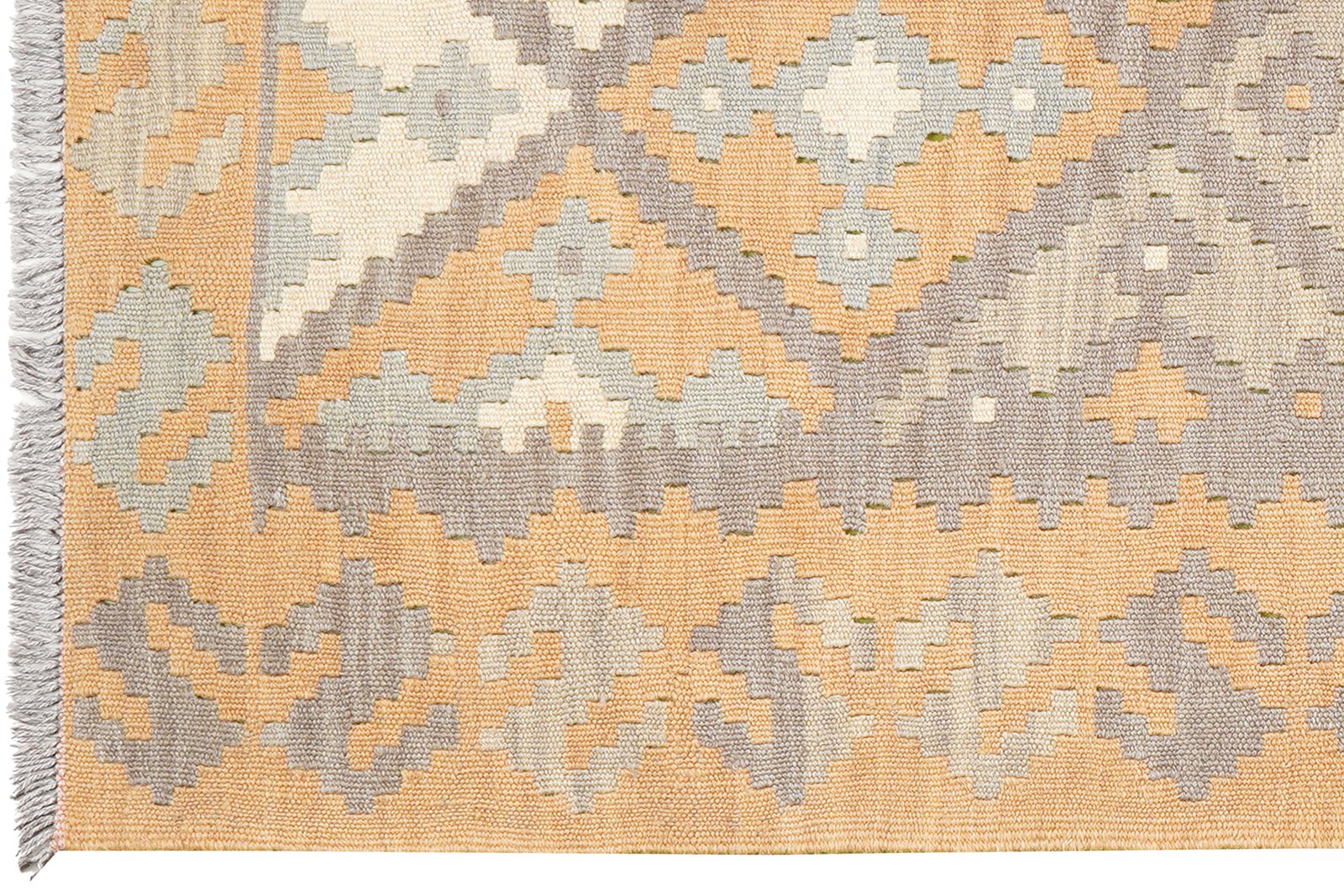 Kelim Gashgai — Handmade, 85x194 cm, Grey, 100% Virgin Wool | View 3