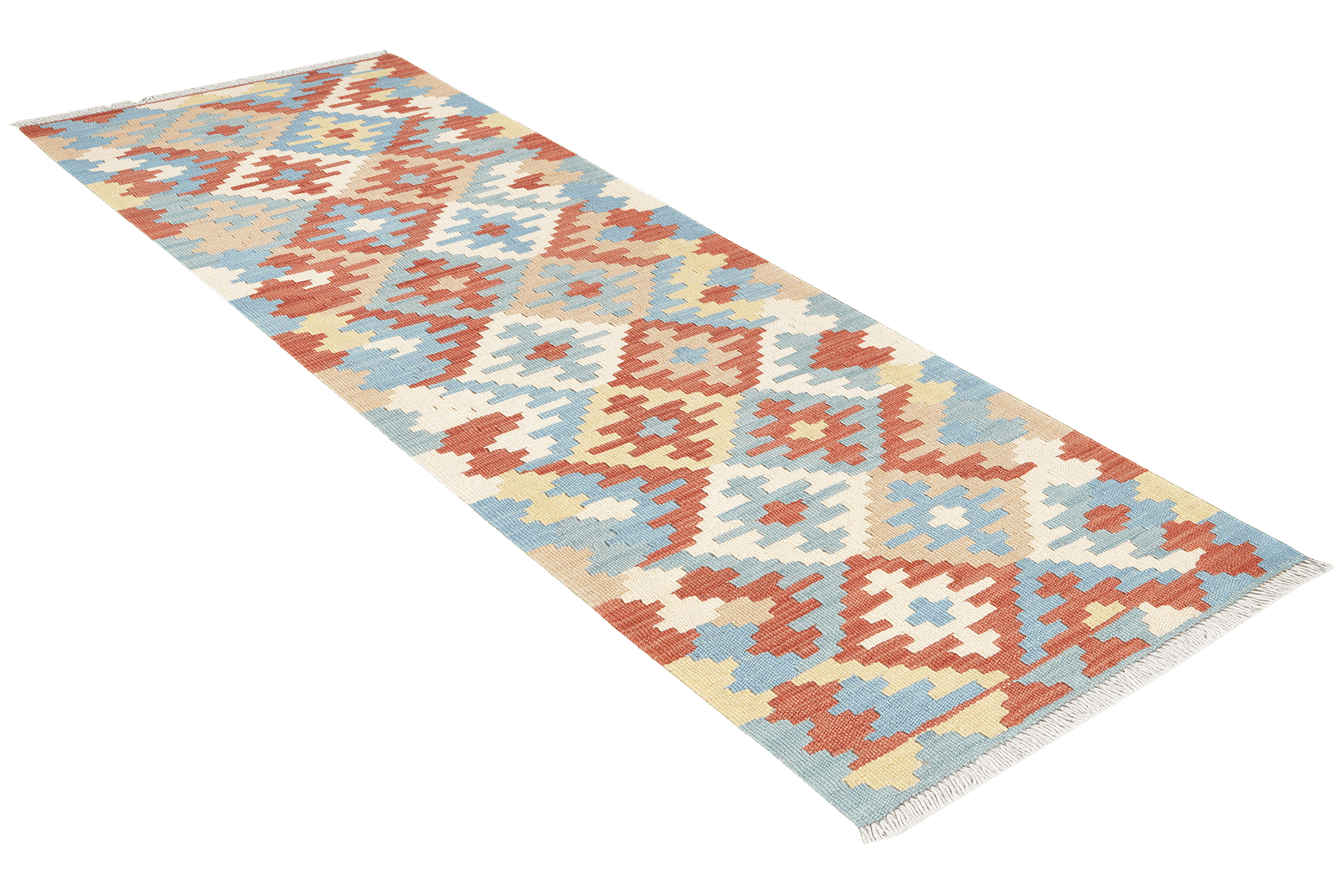 Kelim Gashgai — Handmade, 58x186 cm, Multicolor, 100% Virgin Wool | View 4