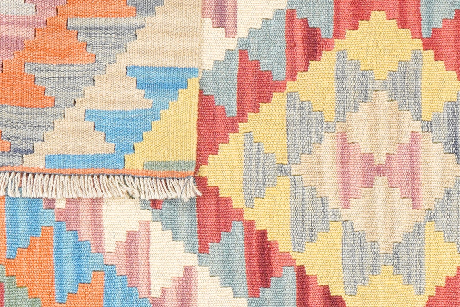 Kelim Gashgai — Handmade, 105x145 cm, Multicolor, 100% Virgin Wool | View 6