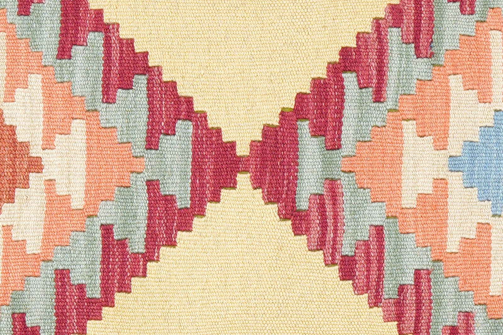 Kelim Gashgai — Handmade, 81x120 cm, Yellow, 100% Virgin Wool | View 5