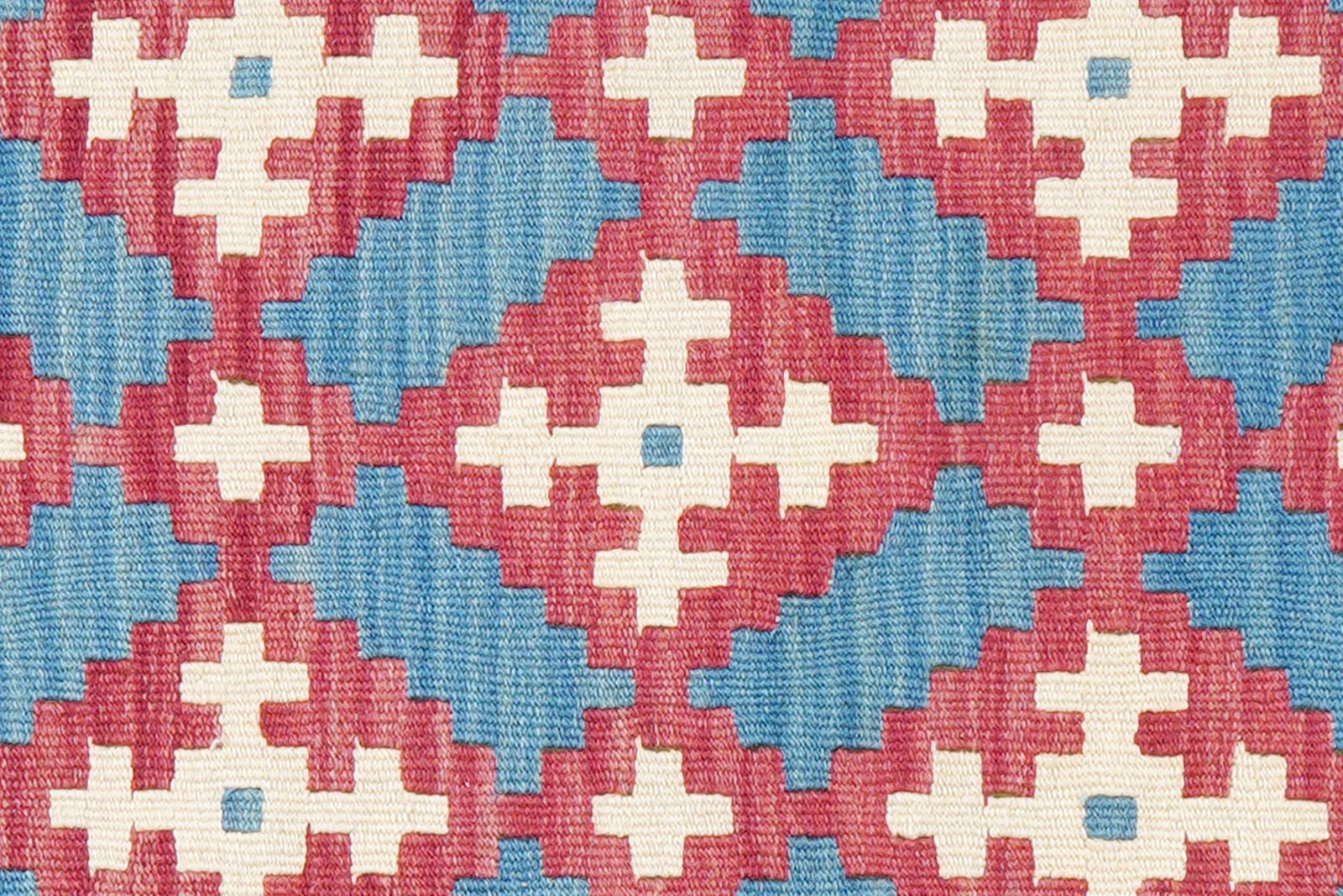 Kelim Gashgai — Handmade, 85x128 cm, Blue, 100% Virgin Wool | View 5