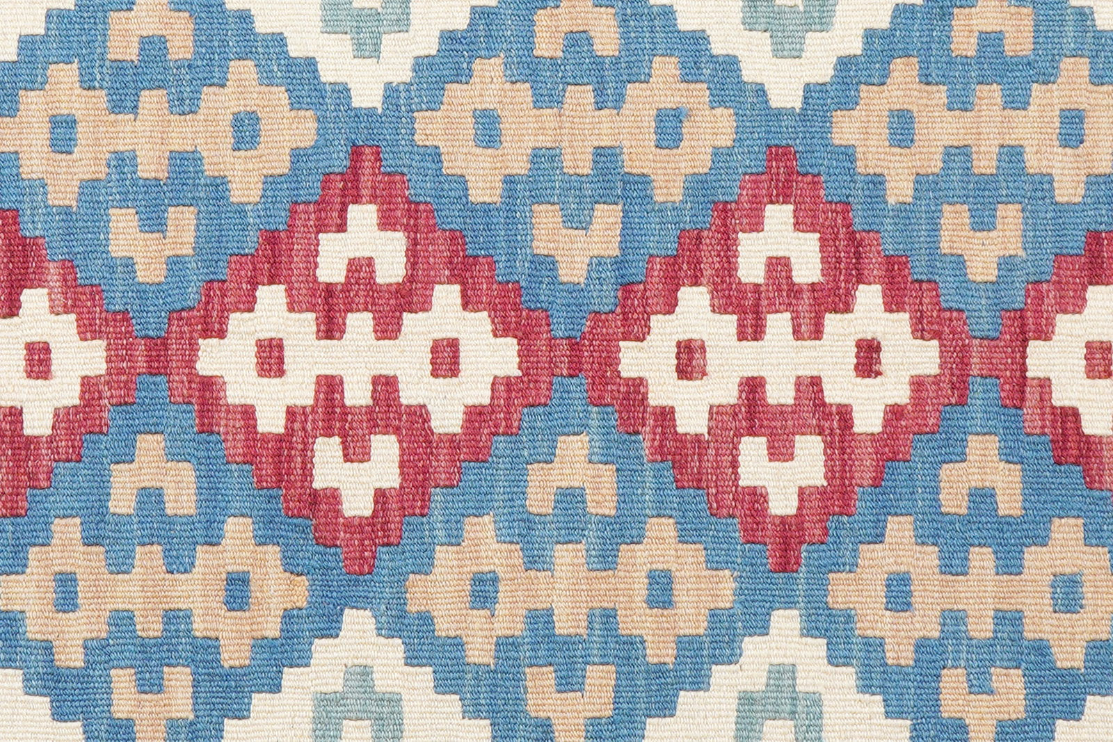 Kelim Gashgai — Handgefertigt, 200x160 cm, Blau, 100% Virgin Wool | View 6