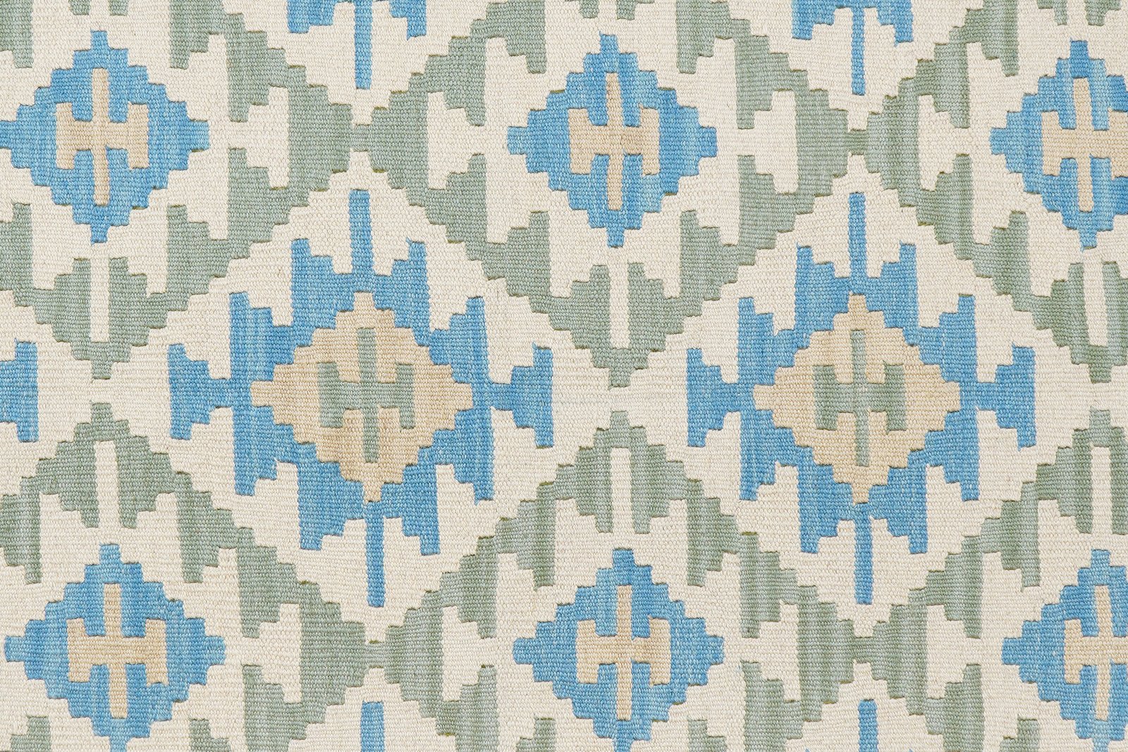 Kelim Gashgai — Handmade, 168x229 cm, Green, 100% Virgin Wool | View 5