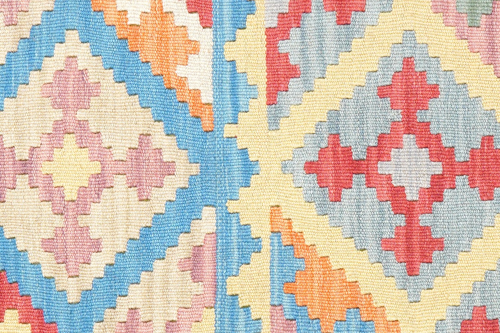 Kelim Gashgai — Handmade, 62x247 cm, Blue, 100% Virgin Wool | View 5