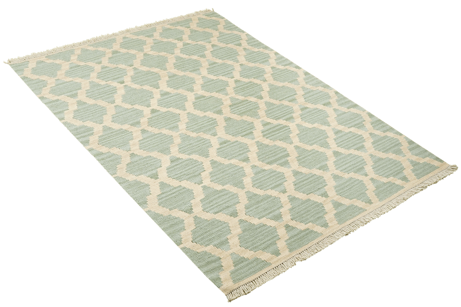 Kelim Gashgai — Handmade, 106x152 cm, Beige, 100% Virgin Wool | View 4