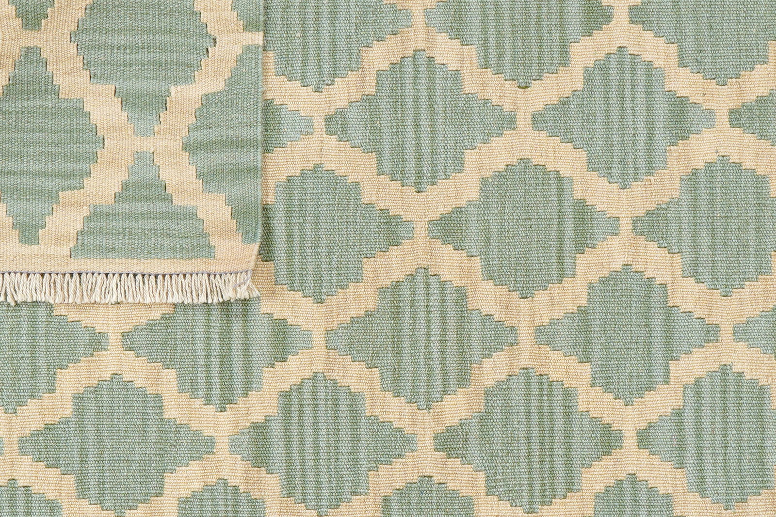 Kelim Gashgai — Handgefertigt, 152x106 cm, Beige, 100% Virgin Wool | View 7