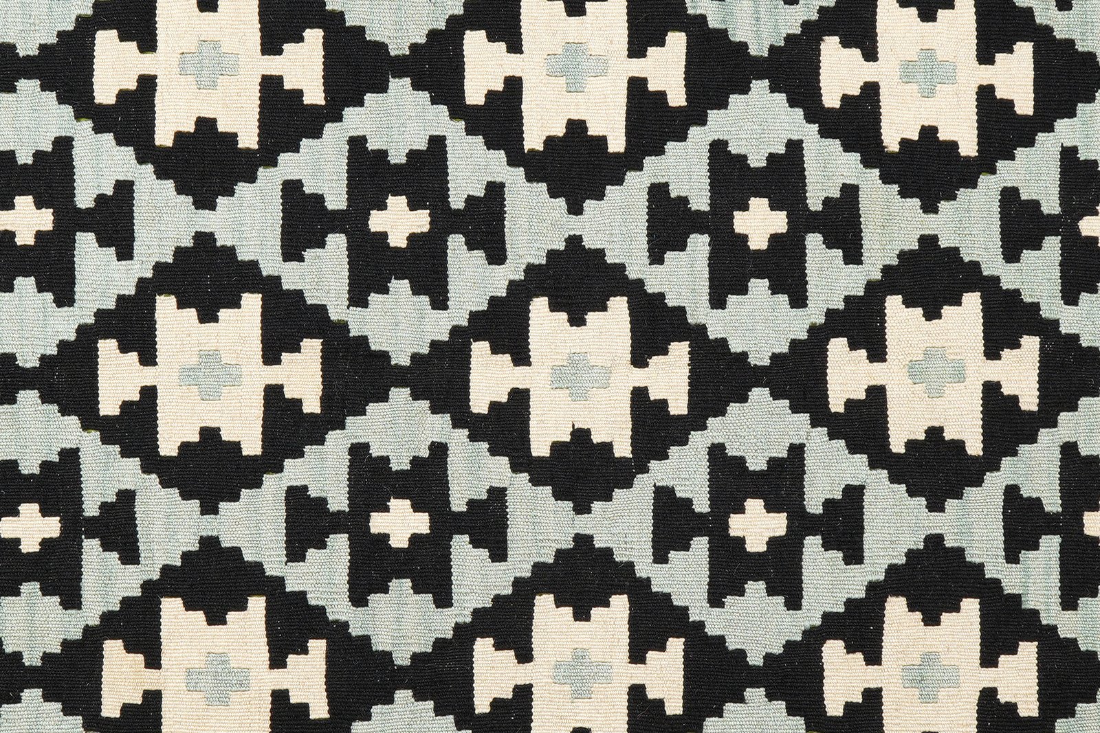 Kelim Gashgai — Handmade, 203x301 cm, Black, 100% Virgin Wool | View 5