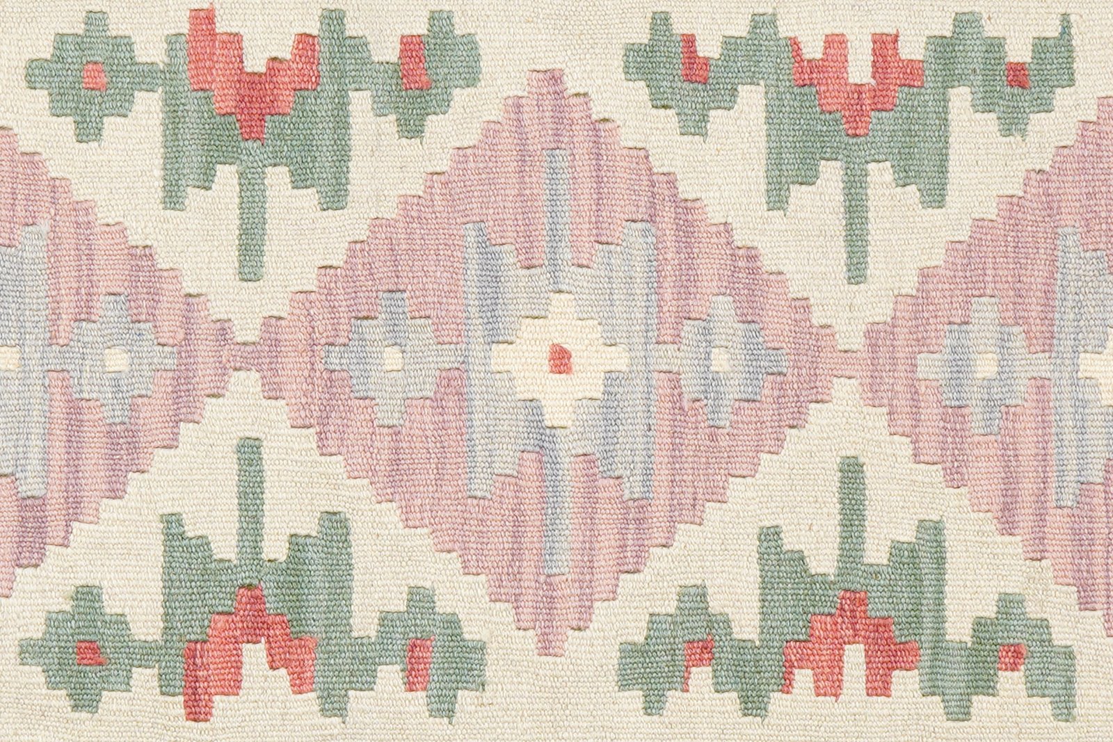 Kelim Gashgai — Handmade, 103x149 cm, Beige, 100% Virgin Wool | View 5