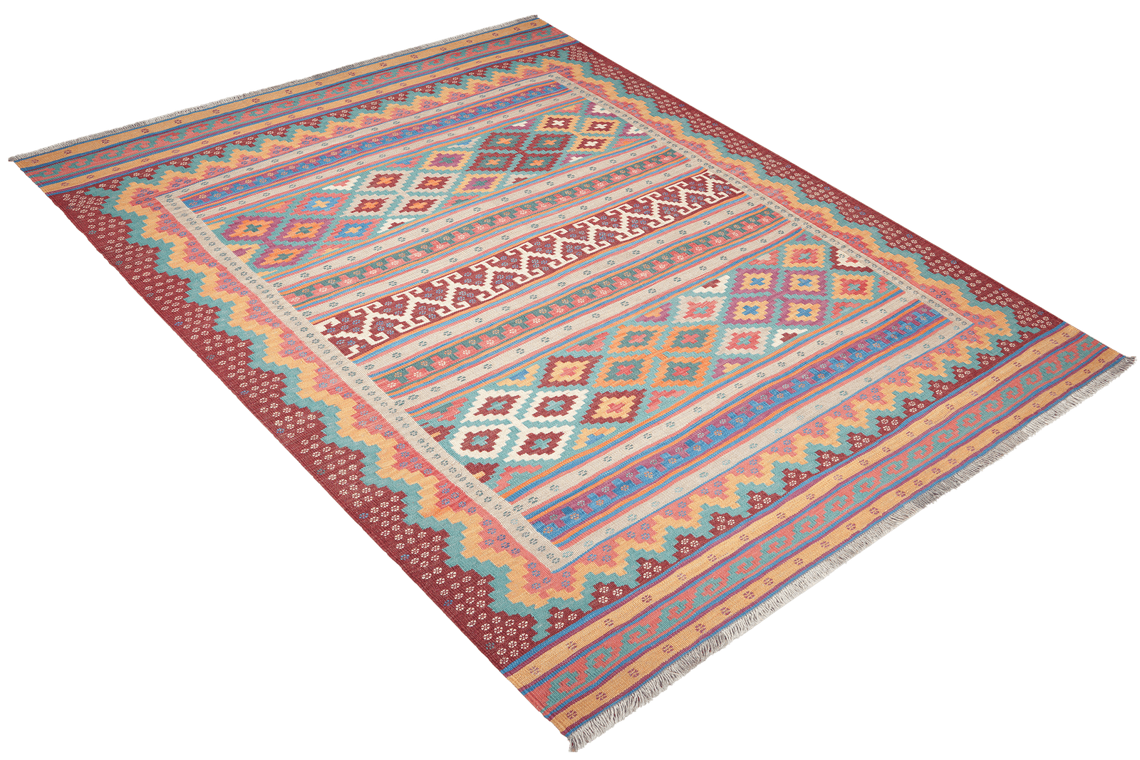 Sumak Sirdjan — Handmade, 159x238 cm, Multicolor, 100% Virgin Wool | View 4