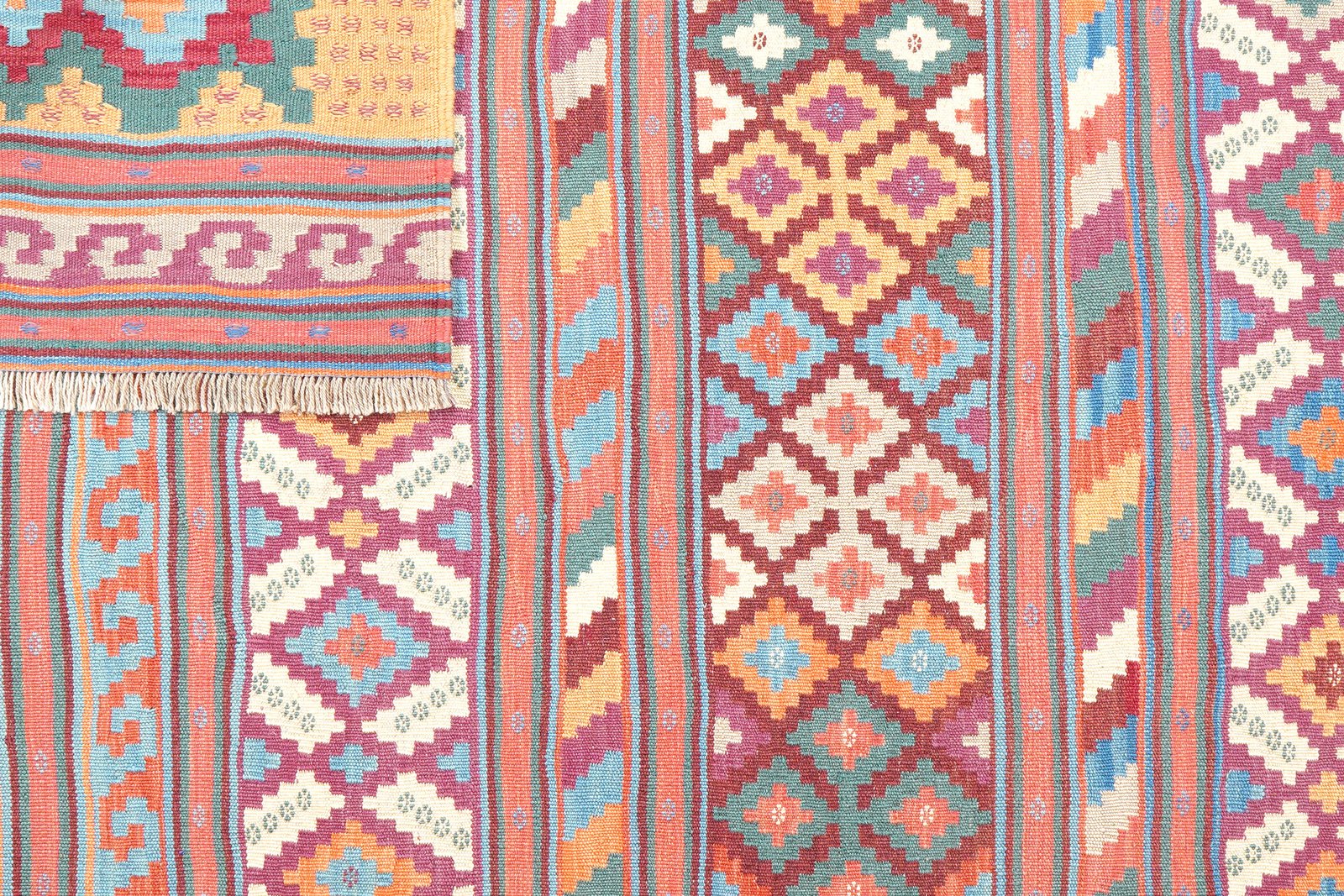 Sumak Sirdjan — Handmade, 155x219 cm, Multicolor, 100% Virgin Wool | View 6