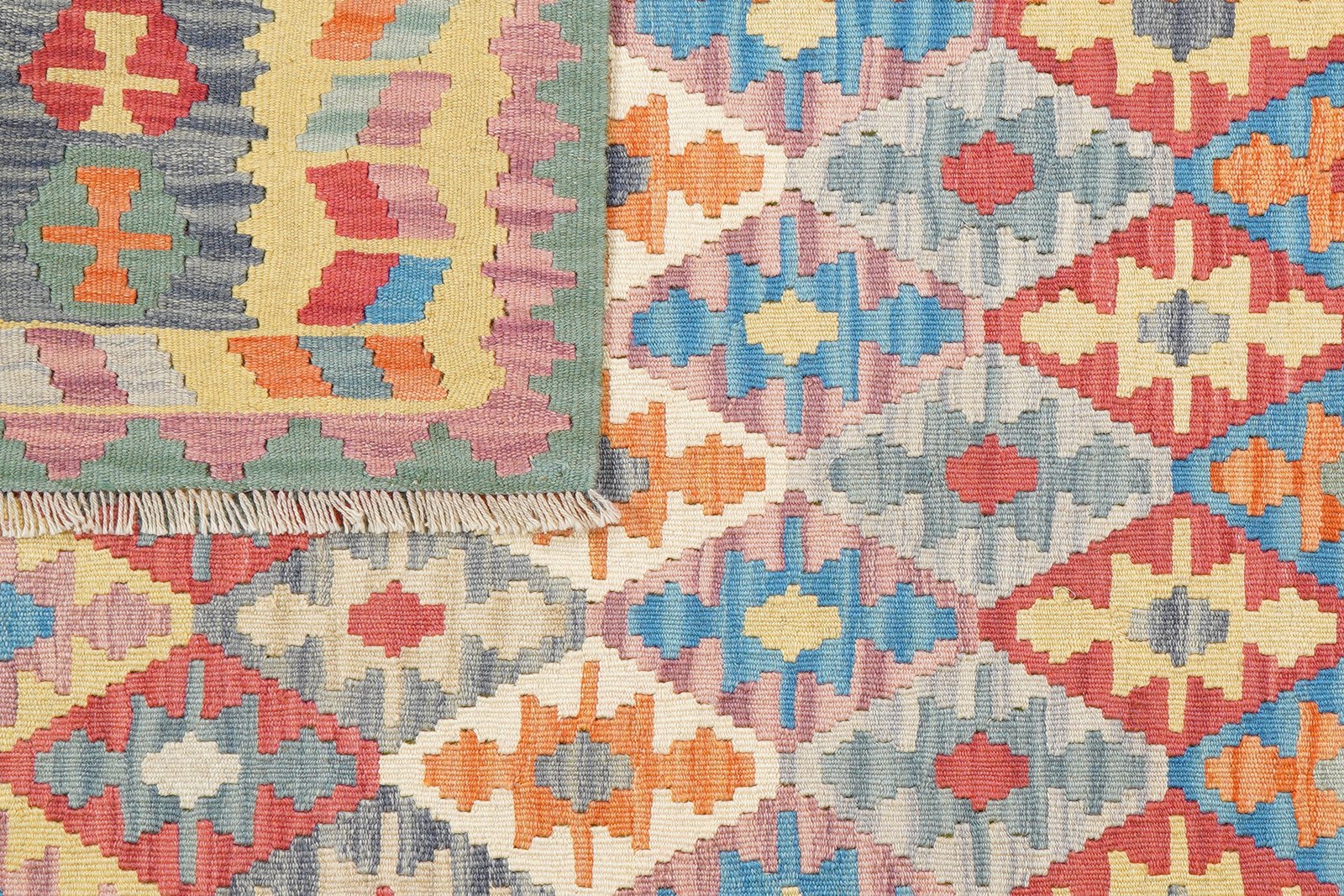 Kelim Gashgai — Handmade, 171x245 cm, Multicolor, 100% Virgin Wool | View 6