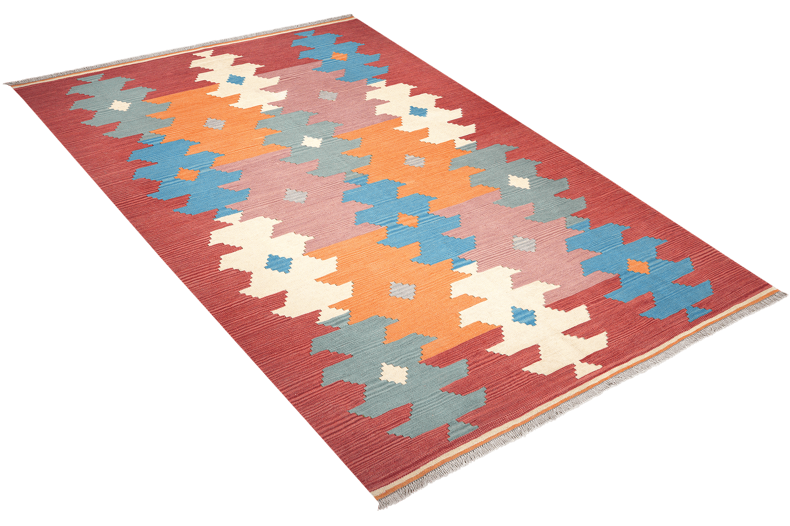 Kelim Gashgai — Handmade, 169x242 cm, Multicolor, 100% Virgin Wool | View 4