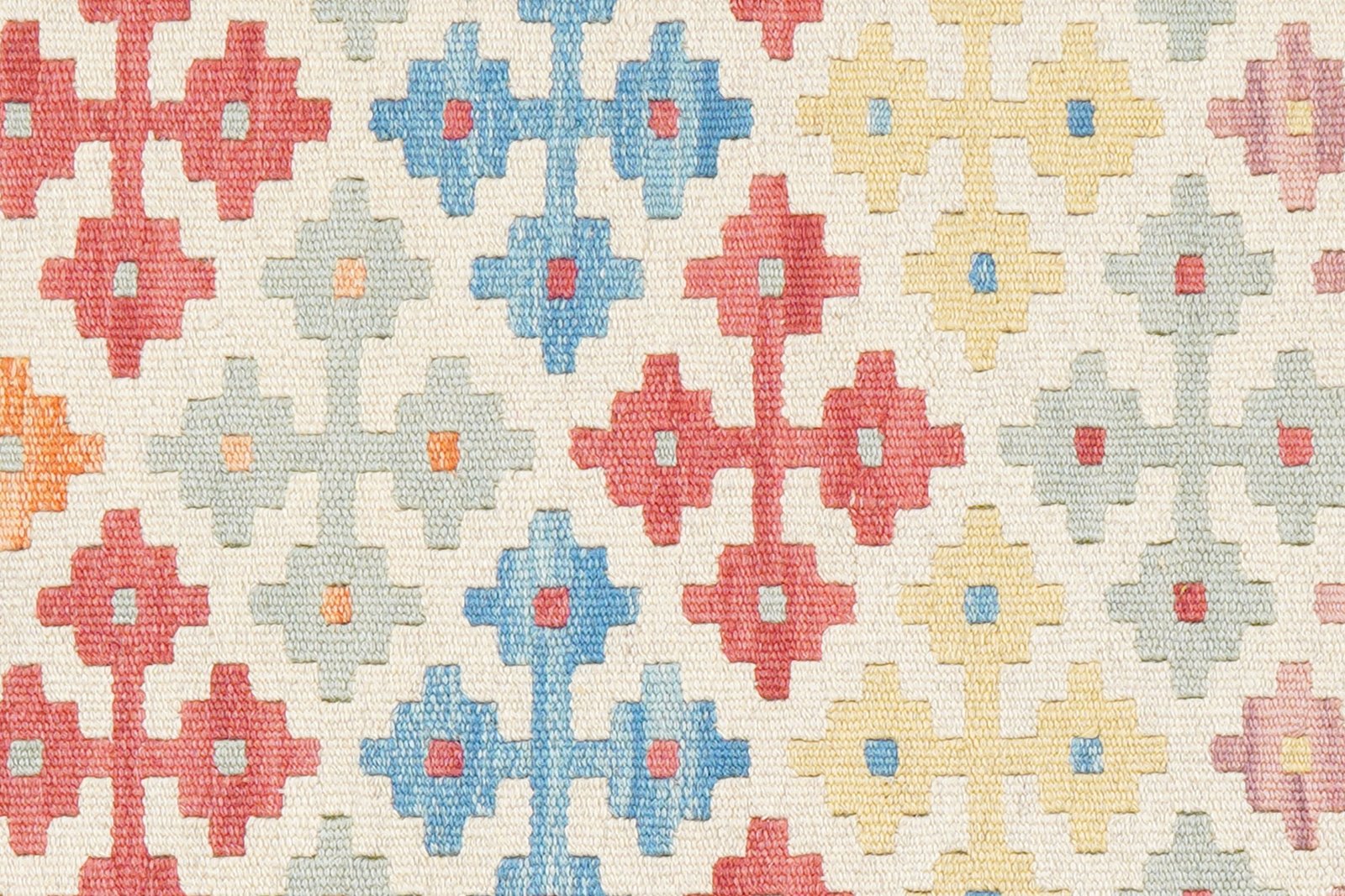 Kelim Gashgai — Handmade, 126x176 cm, Beige, 100% Virgin Wool | View 5