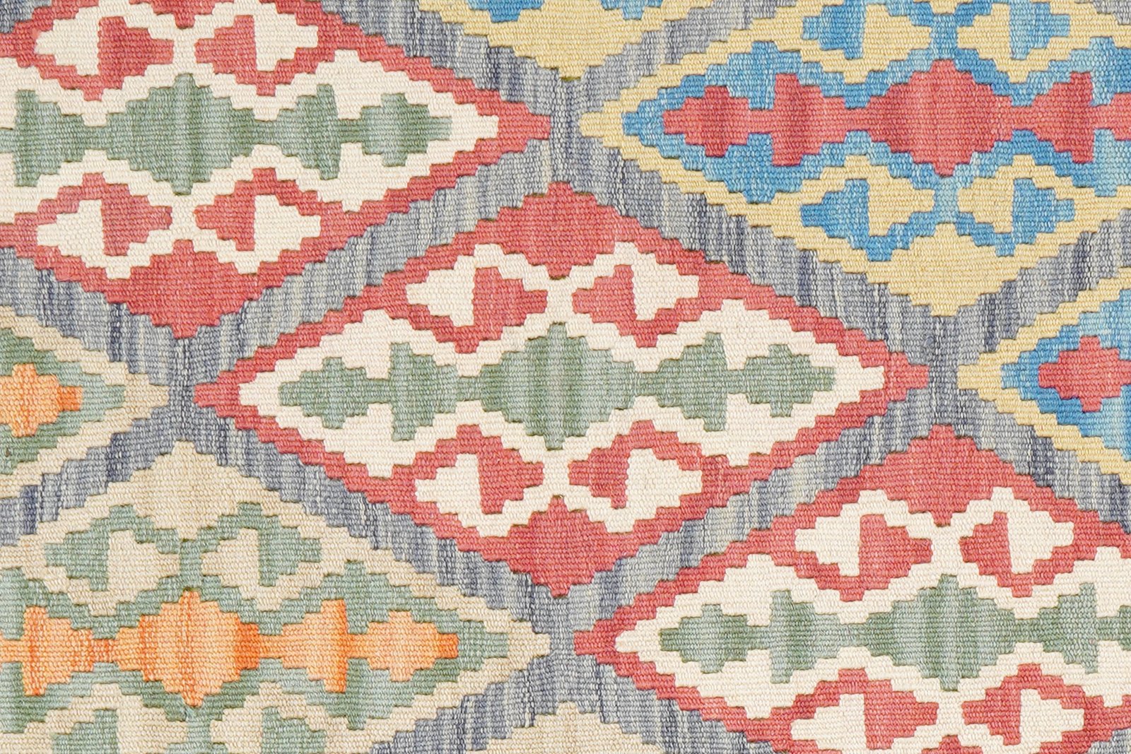 Kelim Gashgai — Handmade, 123x179 cm, Grey, 100% Virgin Wool | View 5