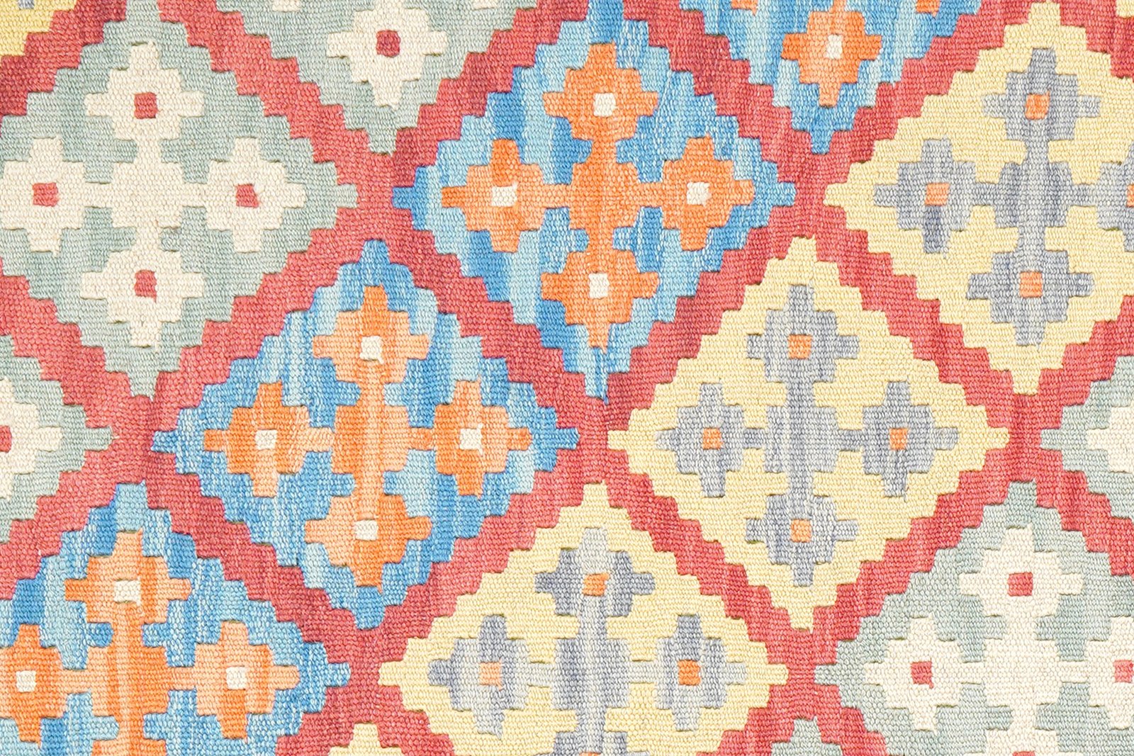 Kelim Gashgai — Handmade, 127x173 cm, Red, 100% Virgin Wool | View 5