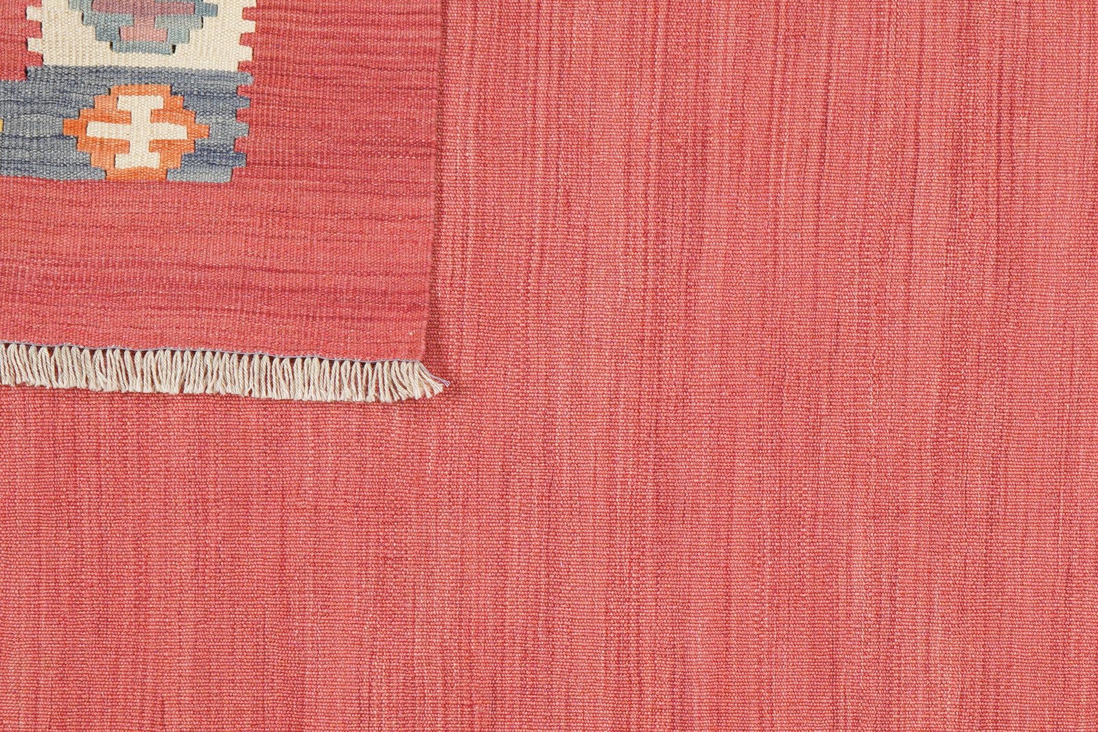 Kelim Gashgai — Handmade, 163x204 cm, Red, 100% Virgin Wool | View 6