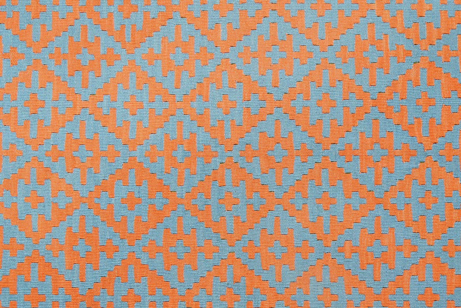 Kelim Gashgai — Handmade, 153x197 cm, Orange, 100% Virgin Wool | View 5