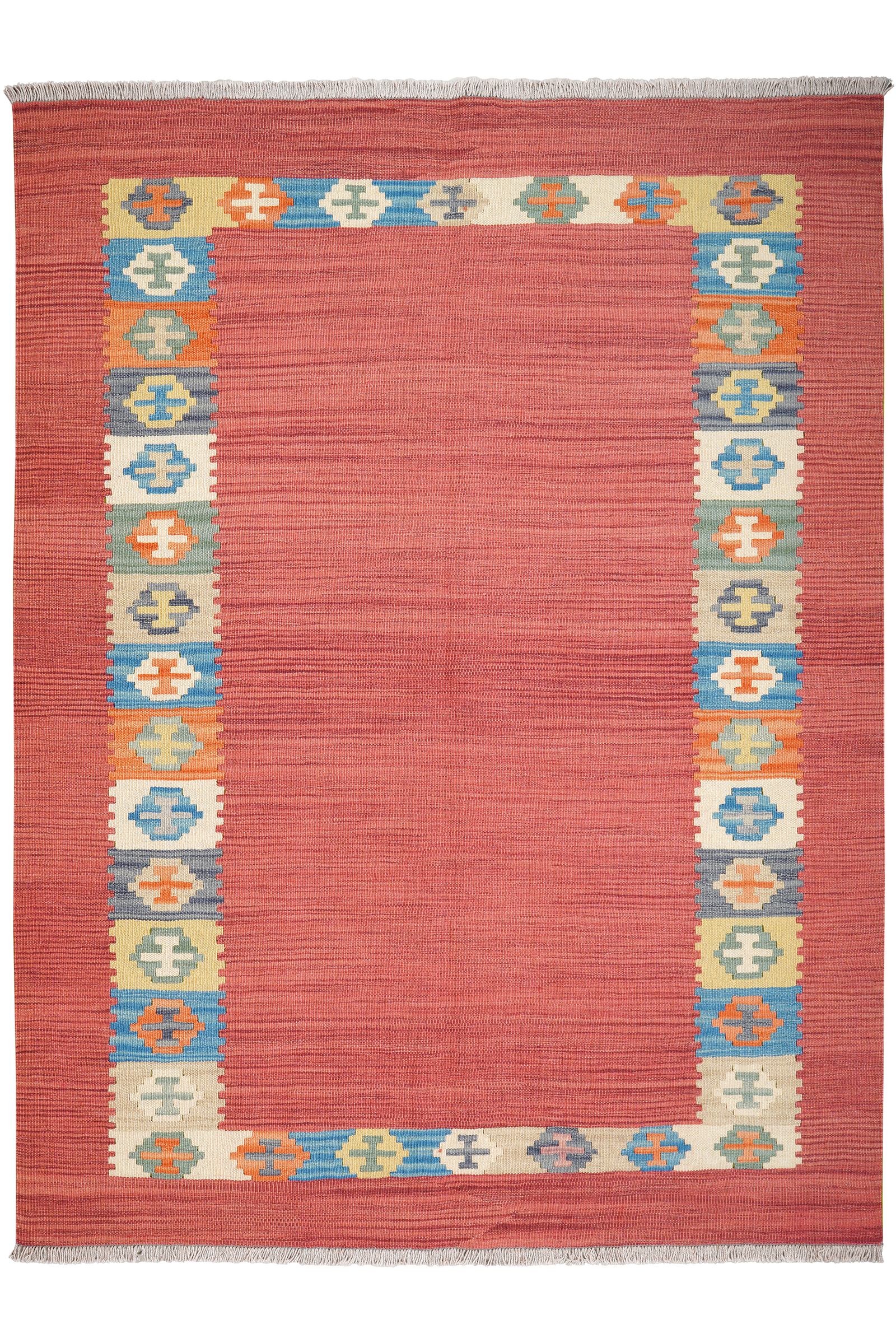 Kelim Gashgai — Handgefertigt, 201x151 cm, Bunt, 100% Virgin Wool | Main view