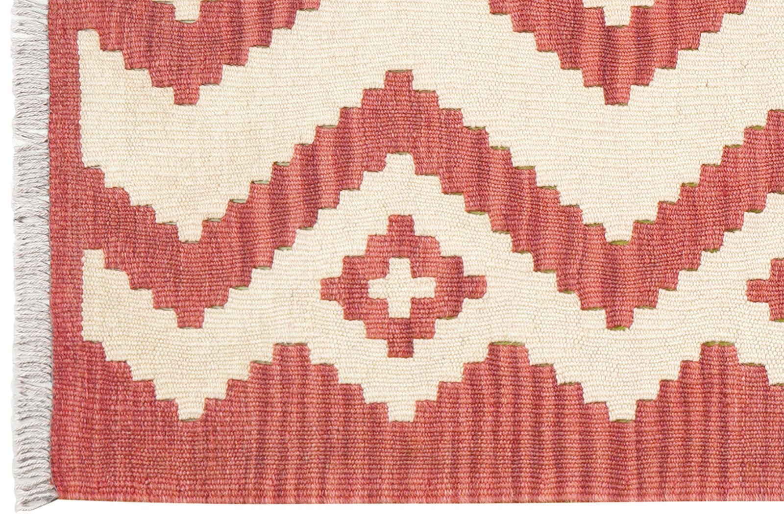 Kelim Gashgai — Handmade, 61x202 cm, Beige, 100% Virgin Wool | View 3
