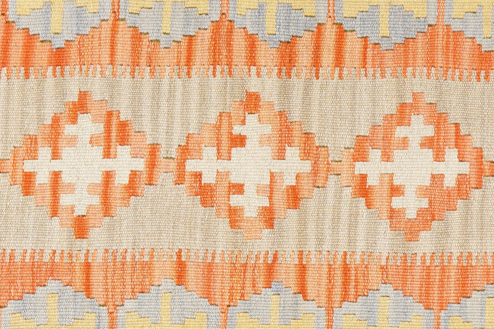 Kelim Gashgai — Handmade, 63x200 cm, Beige, 100% Virgin Wool | View 5