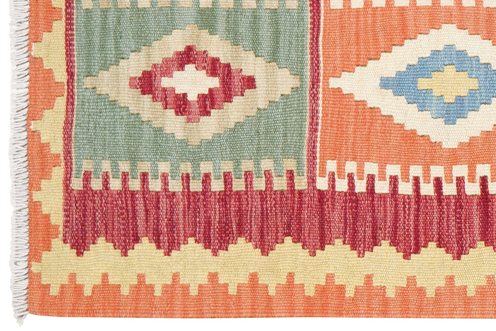 Kelim Gashgai — Handmade, 59x214 cm, Multicolor, 100% Virgin Wool | View 3