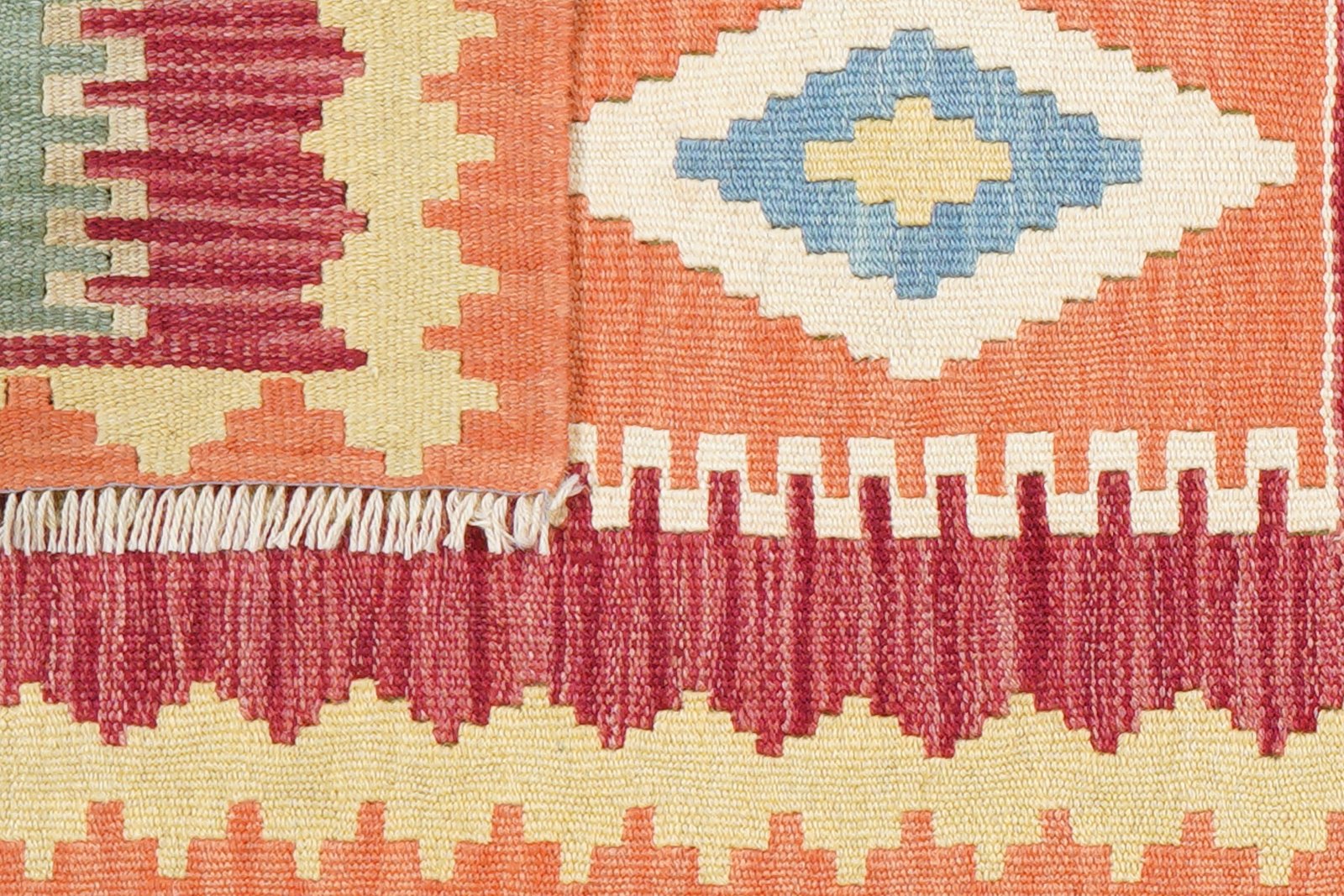 Kelim Gashgai — Handmade, 59x214 cm, Multicolor, 100% Virgin Wool | View 6